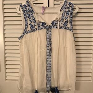 Cute greek style tank top blouse